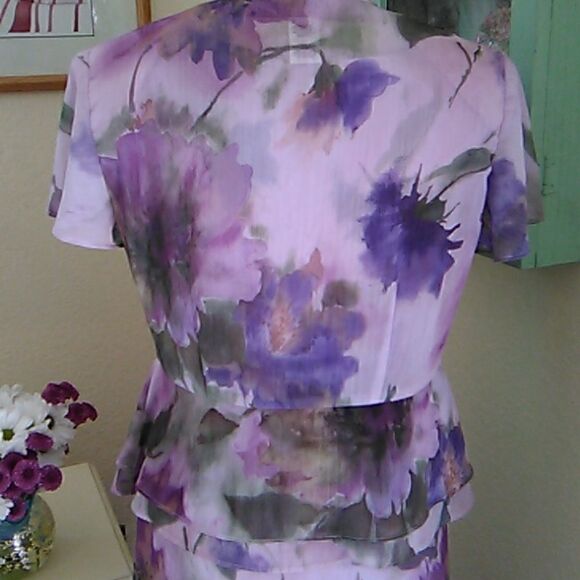 Vintage Studio I Lilac Floral Dress with Jacket. Bonus bag. - Picture 6 of 16
